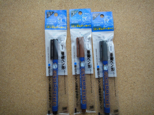 Gundam Marker Set 3 (fine-tip For Panel Lines)gsi Cre Tamiya